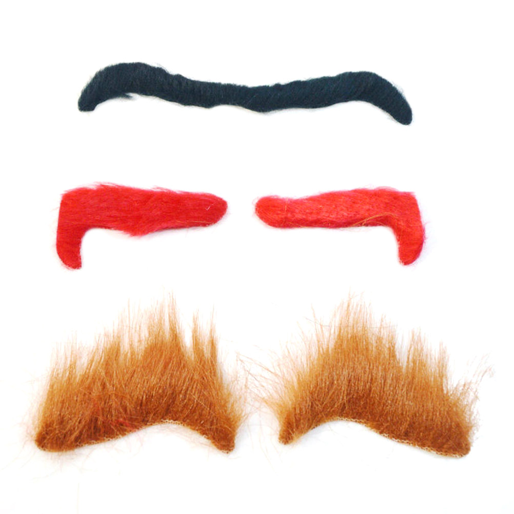 Easy Cosplay Prop - 3 paires de faux sourcils d'Halloween,
