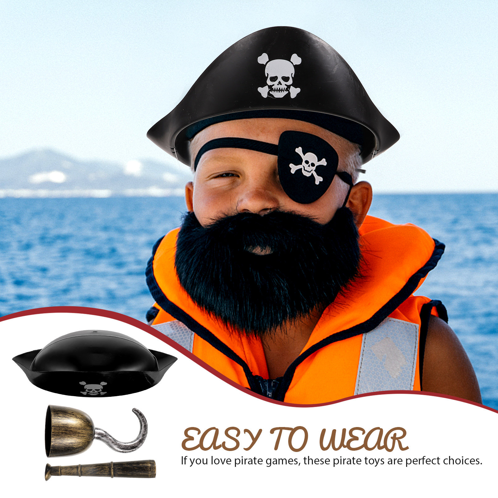 Kit de costume de pirate, tenu - Easy Cosplay Prop avis et prix